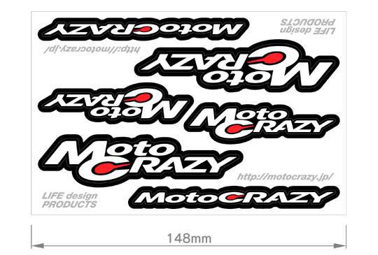 MotoCRAZYステッカー